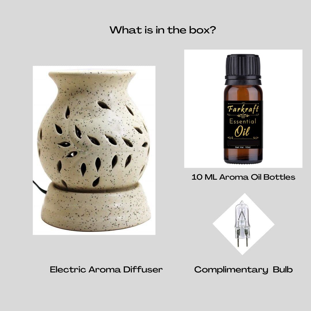 Ethnic Electric White Aroma Diffuser / Oil Burner