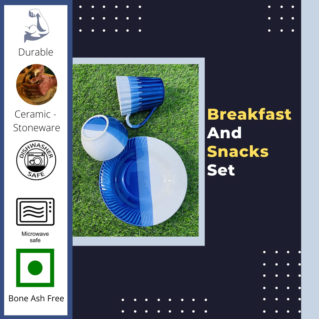 Breakfast Set - Mug, Plate and Bowl