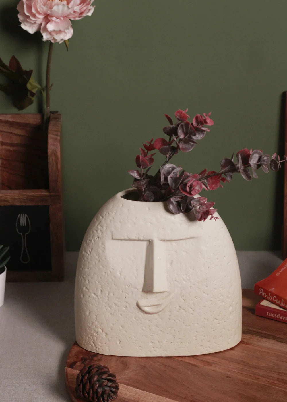 Face Ceramic Vase  - Kiss & Upbeat