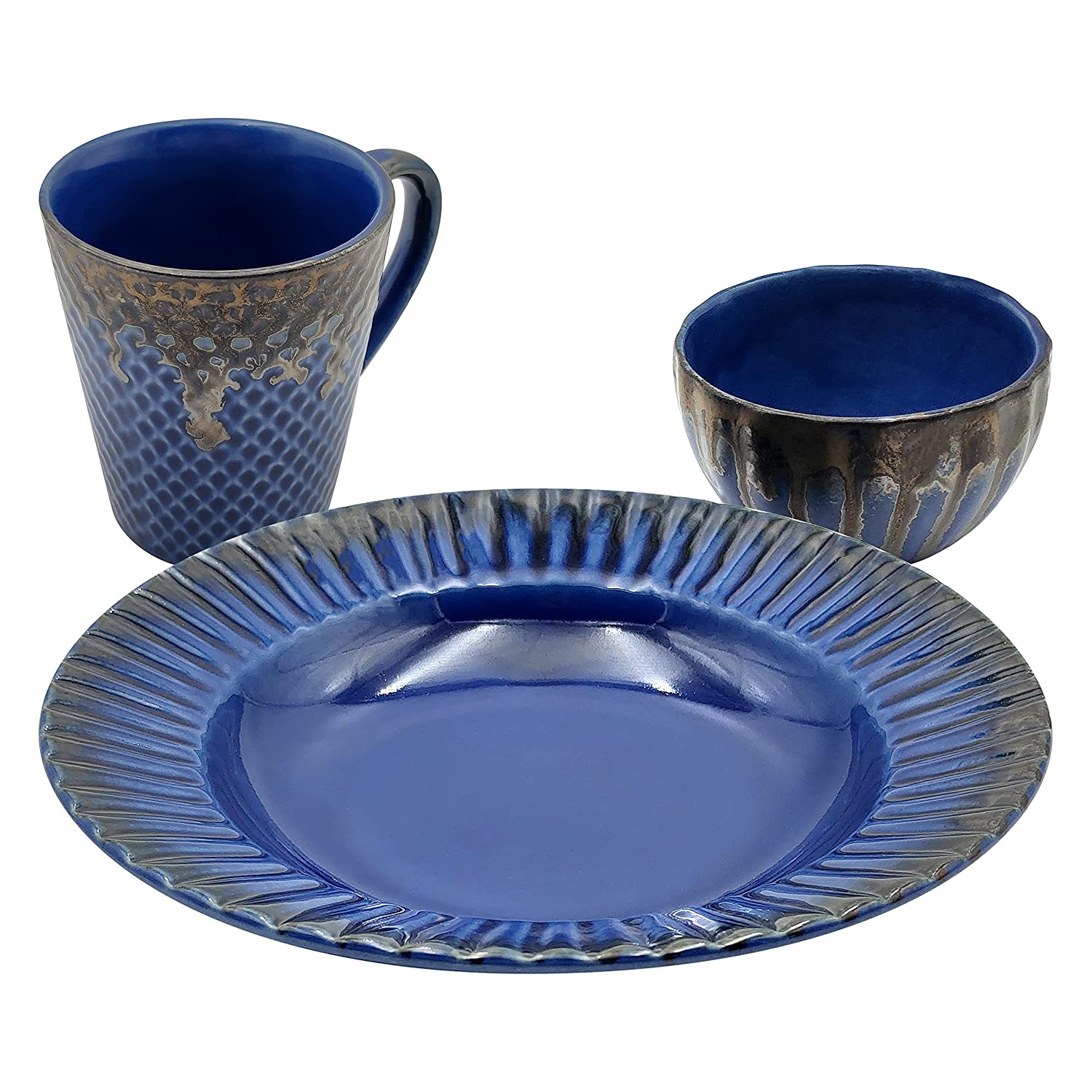 Ceramic Breakfast Set - Plate, Bowl and Mug