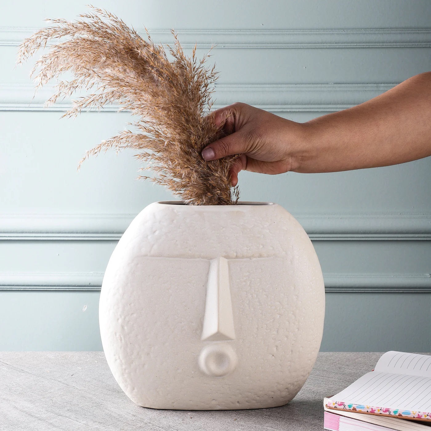 FARKRAFT Face Shaped  Handcrafted Artistic Design Vase - Kiss Vase